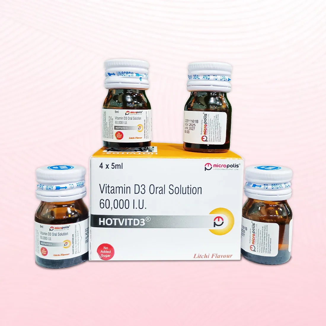 HOTVITD3 NANO SHOTS Litchi Flavour